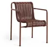Chaise extérieure en cordons et acier bordeaux 63x66x80cm Cord - Hay