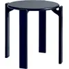 Tabouret en bois de hêtre laqué bleu 46,5x46cm Rey - Hay