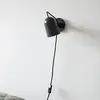 HAY Noc Wall applique LED avec prise, gris foncé