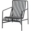 Fauteuil de jardin lounge en métal anthracite 73x88cm Palissade - HAY