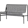 Banc de jardin sans accoudoirs en métal anthracite Palissade - HAY