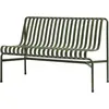 Banc de jardin sans accoudoirs en métal olive Palissade - HAY
