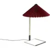 Hay - Lampe de table Matin - Rouge - Coton plissé - Designer Inga Sempé