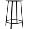 Table haute en aluminium noir Revolver - HAY