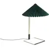 Hay - Lampe de table Matin - Vert - Coton plissé - Designer Inga Sempé