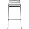 Chaise de bar en métal gris 75 cm Hee - HAY