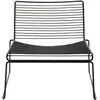 Hay - Fauteuil bas Hee - Noir - Acier laqué - Designer Hee Welling