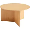 Table basse ronde en chêne naturel XL Slit - HAY