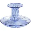 Hay - Bougeoir Flare - Bleu - Verre borosilicaté