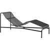Chaise longue en métal anthracite Palissade - HAY