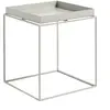Table basse carrée en métal gris 40 x 40 x 44 cm Tray - HAY