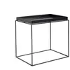 Table d'appoint rectangulaire en métal noir 40 x 60 x 54 cm Tray - HAY