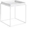 Table basse carrée en métal blanc 40 x 40 x 44 cm Tray - HAY