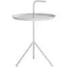 HAY Table d'appoint, Acier allié, Blanc, 48 x 48 x 65 cm