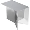 Table basse oblong en acier effet miroir Slit - HAY