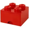 LEGO Autre Brique 4 tenons avec tiroir - rouge 5006140