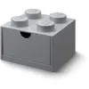 LEGO Autre Brique 4 tenons avec tiroir - gris 5006875