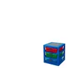 LEGO Étagère de Rangement 3 Tiroirs Bleu Taille unique