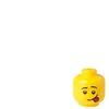 Room Copenhagen LEGO tête de boîte de rangement Silly large 24 x 27 cm polypropylène jaune