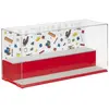 Lego vitrine Mini figurines iconiques 38 x 18 cm en polypropylène rouge