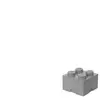 LEGO Autre Brique de rangement 4 tenons - gris foncé 5006933