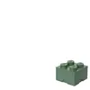 LEGO pierre de rangement 4 plots 25 x 18 cm polypropylène vert olive