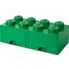 Lego Tiroir en brique 8 boutons, 2 tiroirs, boîte de rangement empilable, 9.4 l