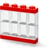 LEGO vitrine 8 mini figurines 19,1 x 18,4 cm polypropylène rouge