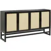 Loft24 Buffet avec 4 portes en pin expresso