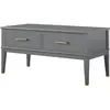 COSMOLIVING BY COSMOPOLITAN Westerleigh - Table basse avec plateau relevable en aggloméré gris