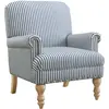 Dorel Home Fauteuil en lin rayé bleu