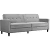 Dorel Home Canapé-lit 3 places en tissu gris