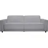 DOREL HOME Allie - Canapé clic-clac 3 places en velours gris clair