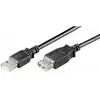 Câble USB MICROCONNECT USBAAF01B NOIR - USB2.0, M/F, 0.1m