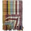 Bloomingville - Plaid Elmy - Multicolore - Coton recyclé