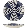 Bloomingville Assiettes Shama bleu Ø20.5cm set de 6 pièces - 82060431