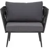 Bloomingville Chaise longue Pavone noir - 82064275