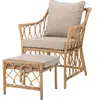 Bloomingville Fauteuil lounge Belluce avec repose-pieds - 82064953