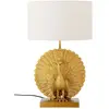 Bloomingville Lampe de table Paon dorée - 82068666