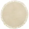 Bloomingville Tapis Rond en Laine Beige Nature 110cm