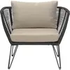 Bloomingville - Fauteuil rembourré Mundo - Beige - Fils PVC