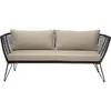 Bloomingville Canapé Mundo noir 175x72x74 cm