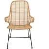 Bloomingville Chaise longue de lac en rotin naturel