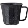 Bloomingville - 4 Mugs en Porcelaine Yoko noirs - D.9.5xH.8.5 cm T.U