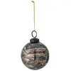 Bloomingville - Boule de Noël Bibelot en verre Gris taille unique