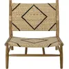 Bloomingville Chaise longue en teck naturel et rotin 70 x 78 cm Lennox...