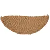 Bloomingville Paillasson en forme de demi-lune en fibres torsadées beiges 120x40