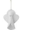 Bloomingville - Boule de Noël Argelers en papier mâché  Blanc taille unique