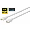 Vivolink Pro - Câble HDMI - HDMI mâle pour HDMI mâle - 5 m - triple blindage - blanc - moulé, support 4K
