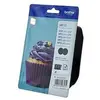 Brother LC123BK - Pack de 2 - à rendement élevé - noir - original - blister - cartouche d'encre - pour Brother DCP-J100, J105, J132, J152, J552, J752, MFC-J245, J470, J650, J6520, J6720, J6920